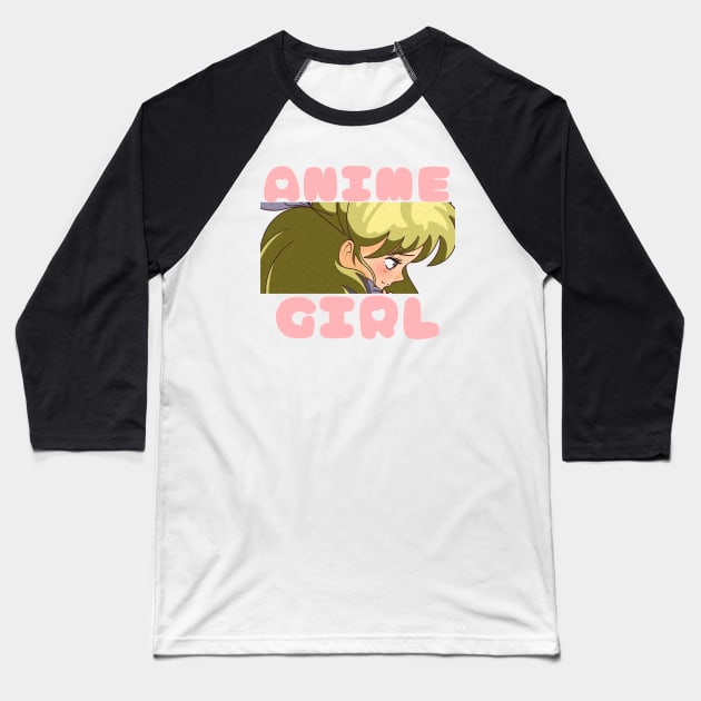 Manga Gifts - Anime Girl Baseball T-Shirt by Murray's Apparel